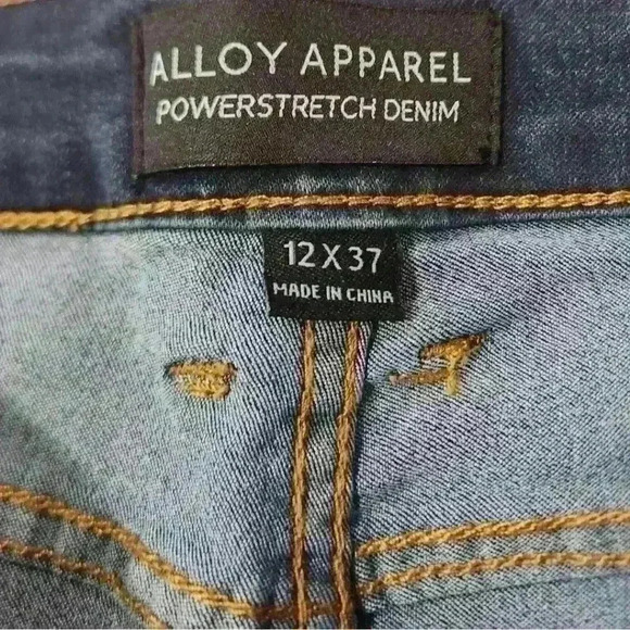 Alloy Apparel Power Stretch Medium Rise Tall Five Pocket Style Skinny Jeans - Picture 6 of 9